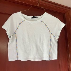 Urban Outfitters Addy Ribbed Baby Tee